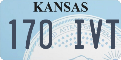 KS license plate 170IVT