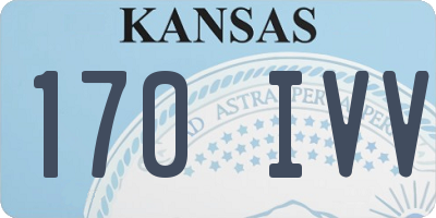 KS license plate 170IVV