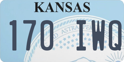 KS license plate 170IWQ