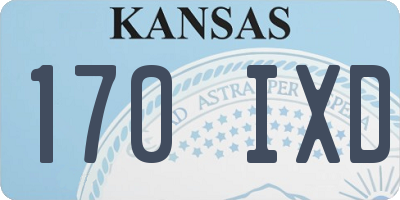 KS license plate 170IXD