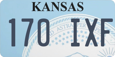 KS license plate 170IXF