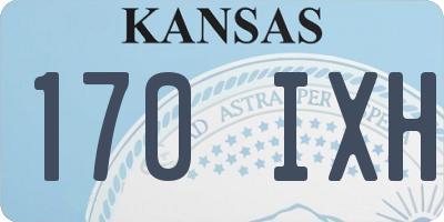 KS license plate 170IXH