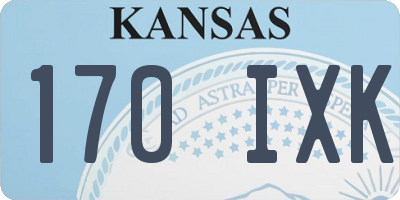 KS license plate 170IXK