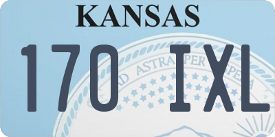 KS license plate 170IXL