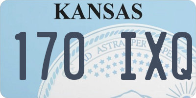 KS license plate 170IXQ