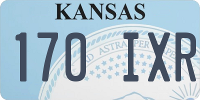 KS license plate 170IXR