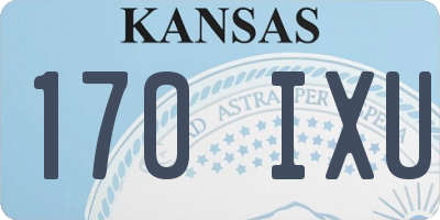 KS license plate 170IXU