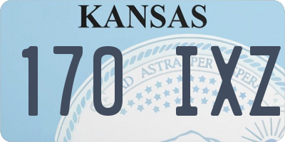 KS license plate 170IXZ