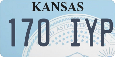KS license plate 170IYP