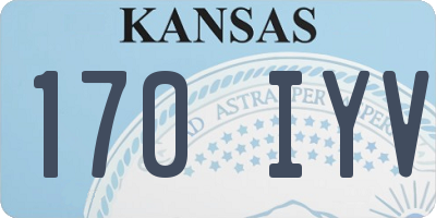KS license plate 170IYV