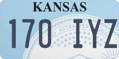 KS license plate 170IYZ