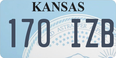 KS license plate 170IZB