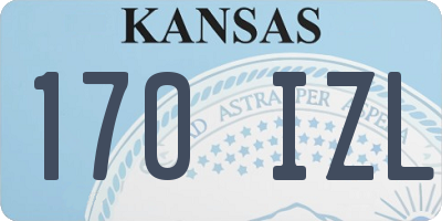 KS license plate 170IZL