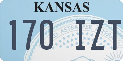KS license plate 170IZT