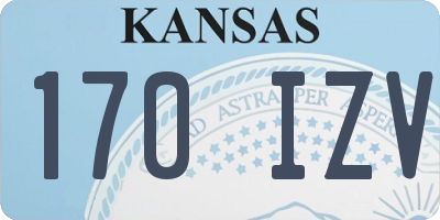 KS license plate 170IZV