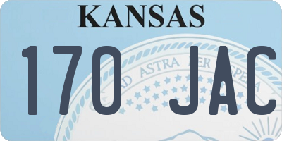 KS license plate 170JAC