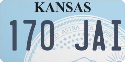 KS license plate 170JAI
