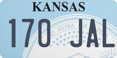 KS license plate 170JAL