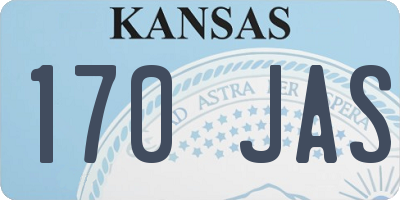 KS license plate 170JAS