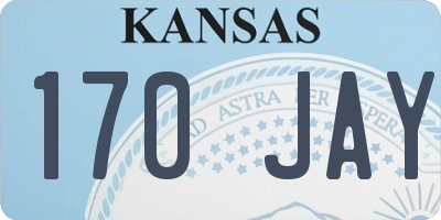 KS license plate 170JAY