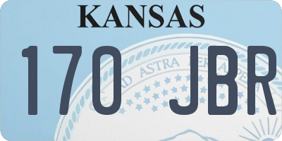 KS license plate 170JBR