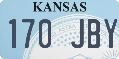 KS license plate 170JBY