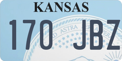 KS license plate 170JBZ