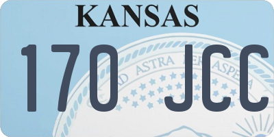 KS license plate 170JCC