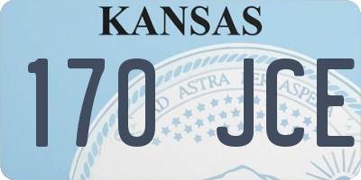 KS license plate 170JCE