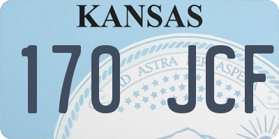 KS license plate 170JCF