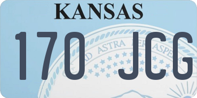 KS license plate 170JCG