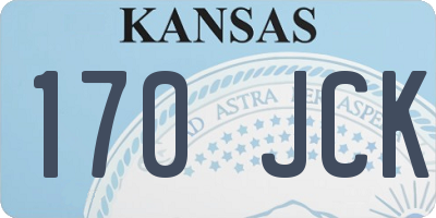 KS license plate 170JCK