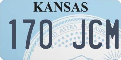 KS license plate 170JCM