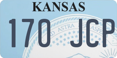 KS license plate 170JCP