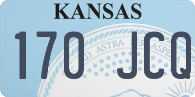 KS license plate 170JCQ