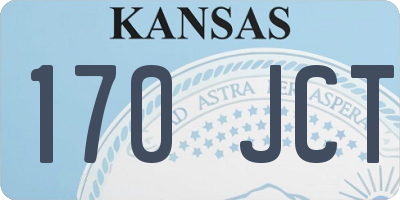 KS license plate 170JCT