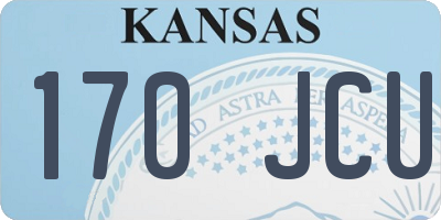 KS license plate 170JCU