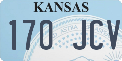 KS license plate 170JCV