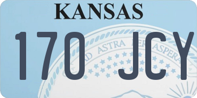 KS license plate 170JCY