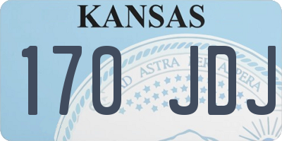 KS license plate 170JDJ