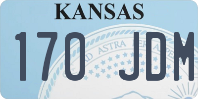 KS license plate 170JDM