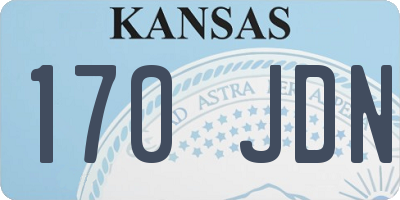 KS license plate 170JDN