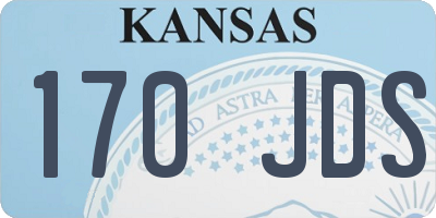 KS license plate 170JDS