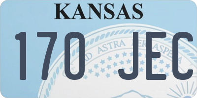 KS license plate 170JEC