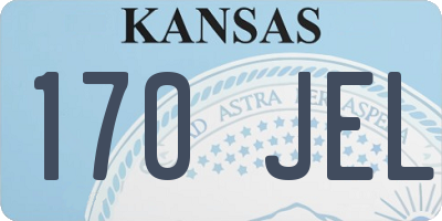 KS license plate 170JEL