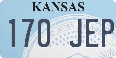 KS license plate 170JEP