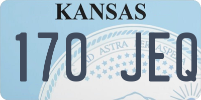 KS license plate 170JEQ