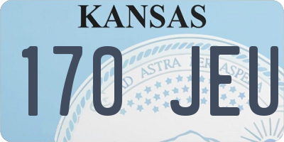 KS license plate 170JEU