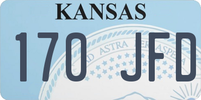 KS license plate 170JFD