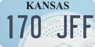 KS license plate 170JFF